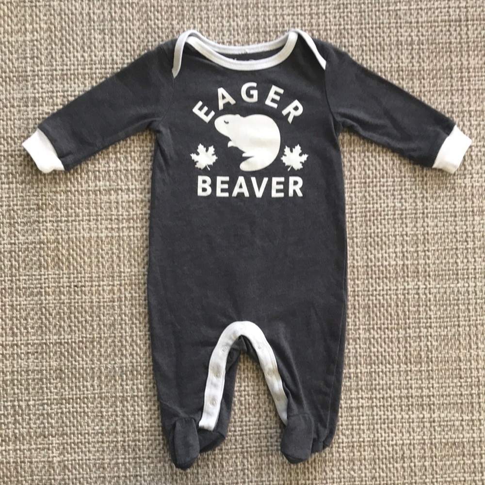 "Eager Beaver" Sleeper (size 3m)
